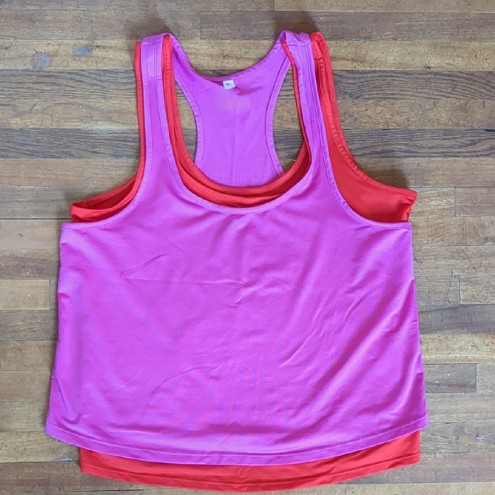 Pink and Red Tank Top